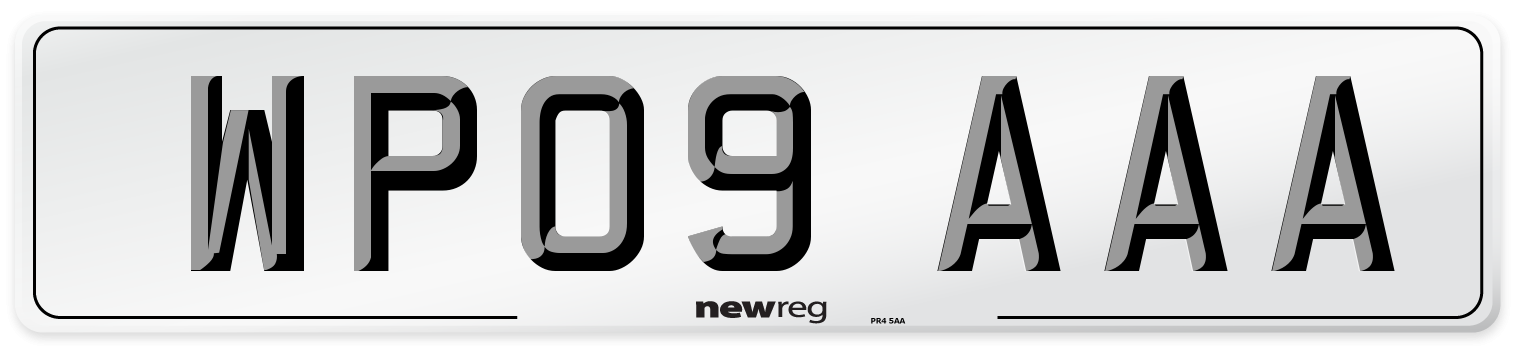 WP09 AAA Number Plate from New Reg